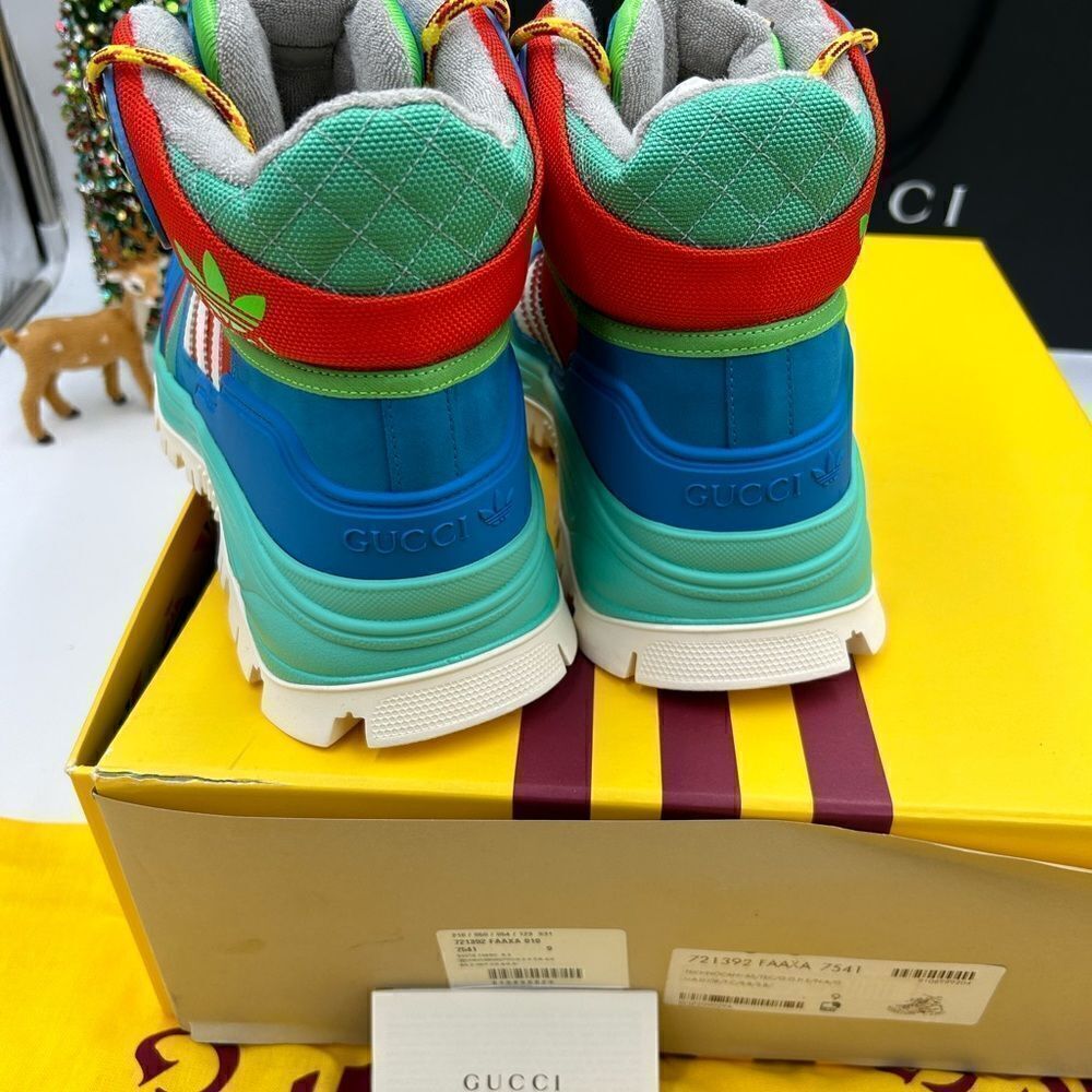 Men’s Gucci, X Adidas, leather training boots size 9, made in Italy - Picture 11 of 11